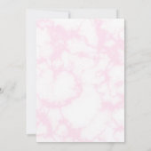 Roze Tourmaline en marmer Wedding Save The Date (Achterkant)