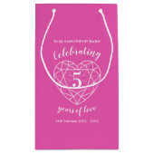 Roze Tourmaline Jubileum 5 jaar cadeautas (Achterkant)