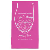 Roze Tourmaline Jubileum 5 jaar cadeautas (Voorkant)