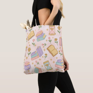 Roze Tovenaar Boeken Tote Tas Meisje Schattig