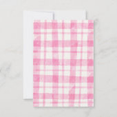 Roze tractor boerderij dieren verjaardag dank u kaart (Achterkant)