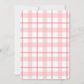 Roze Tractor Boerderij Meisje 1e Verjaardag Kaart (Achterkant)