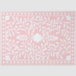 Roze Traditioneel Been Inlegwerk Decoupage Papier