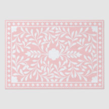Roze Traditioneel Been Inlegwerk Decoupage Papier