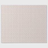 Roze traditioneel kerstgestreept lint cadeaupapier (Vlak)