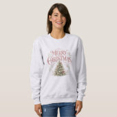 Roze traditionele kerstboom | Pinkmas Trui (Voorkant volledig)