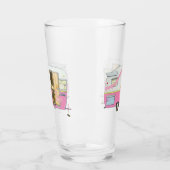 Roze  trailer die ze heeft geslikt glas (Links)