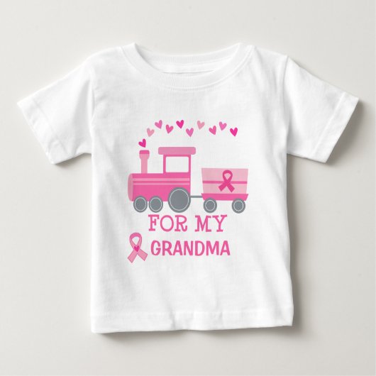 Roze trainer voor borstkanker voor mijn oma-shirt (Voorkant)