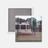 Roze Tram Magneet (Voorkant / Achterkant)
