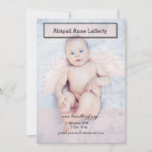 Roze transparantiedoos Aankondiging geboorte (Voorkant)