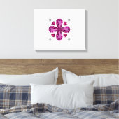 Roze Trefoil Art Canvas Afdruk (Insitu (Slaapkamer))