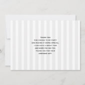 Roze Trein Engine  Steampunk Dank u Bedankkaart (Achterkant)