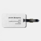 Roze Treinmotor  Steampunk Stijl Bagagelabel (Achterkant horizontaal)