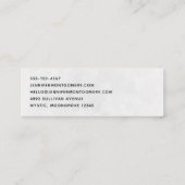 Roze Treinmotor  Steampunk Stijl Mini Visitekaartje (Achterkant)