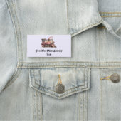 Roze Treinmotor  Steampunk Stijl Naamplaatje (In situ)