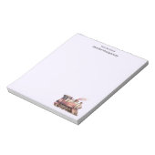 Roze Treinmotor  Steampunk Stijl Notitieblok (Linkerzijde)