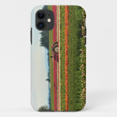 Roze trekker in Tulp Field, Oregon Case-Mate iPhone Case (Achterkant)