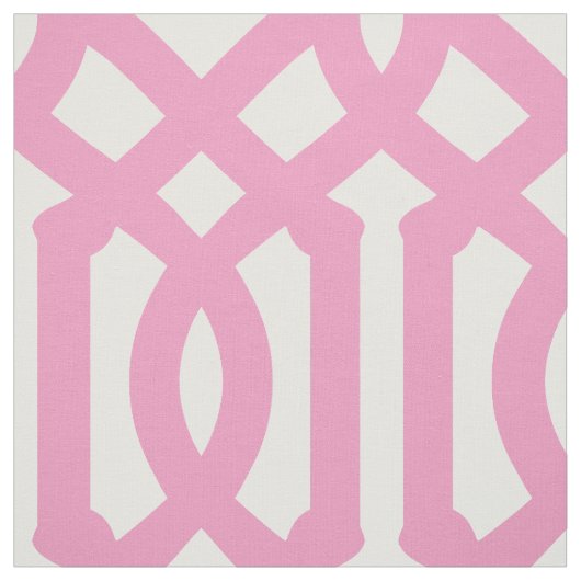 Roze Trellis Grote Schaal Stof (Swatch)