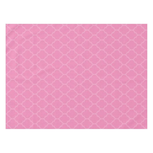 Roze Trellis Tablecloth Tafelkleed (Voorkant (Horizontaal))