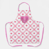 Roze Trendy Heart Valentijnsdag Collectie Schort (Voorkant)