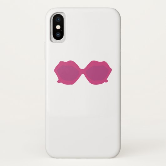 Roze trendy zonnebril Case-Mate iPhone case (Achterkant)