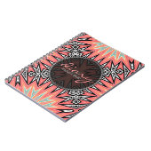 Roze tribaal modern Aztec Girl Notitieboek (Linkerzijde)