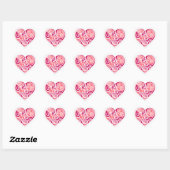 Roze tribaal tattoo hartsymbool meisjes liefde kun hart sticker (Vel)