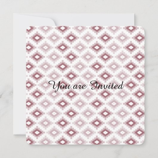 Roze Tribal Baby shower Kaart (Voorkant)