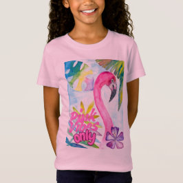 Roze Trillingen Alleen – Roze Flamingo T-shirt