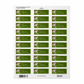 Roze Trillium Bloem Etiket (Full Sheet)