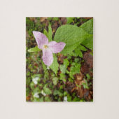 Roze Trillium Bloem Legpuzzel (Verticaal)