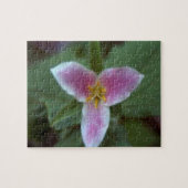 Roze Trillium Wildbloem Legpuzzel (Horizontaal)