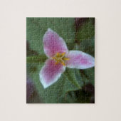  Roze Trillium Wildbloem Legpuzzel (Verticaal)