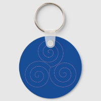 Roze Tris Blue Background