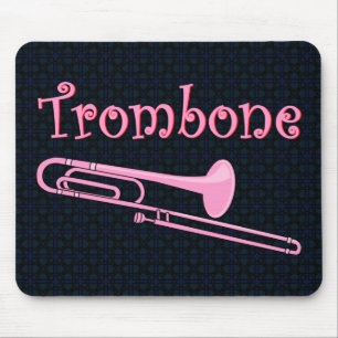 Roze trombone muismat