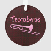 Roze trombone ornament (achterkant)