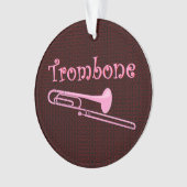 Roze trombone ornament (voorkant)