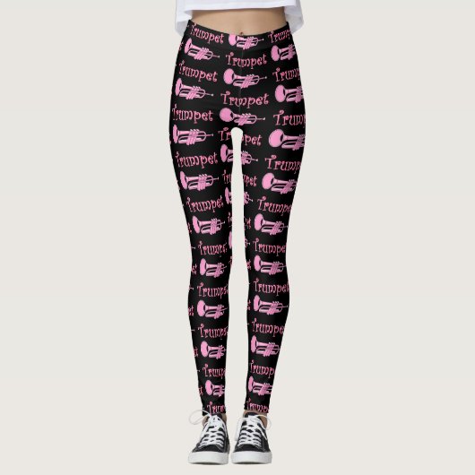 Roze Trompet Leggings (Voorkant)