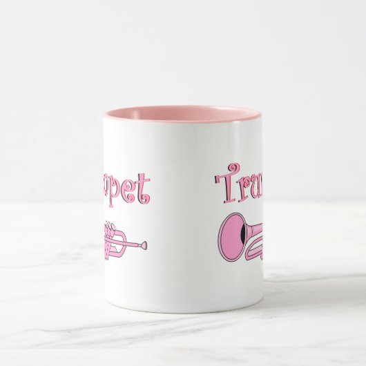 Roze Trompet Mok (Midden)