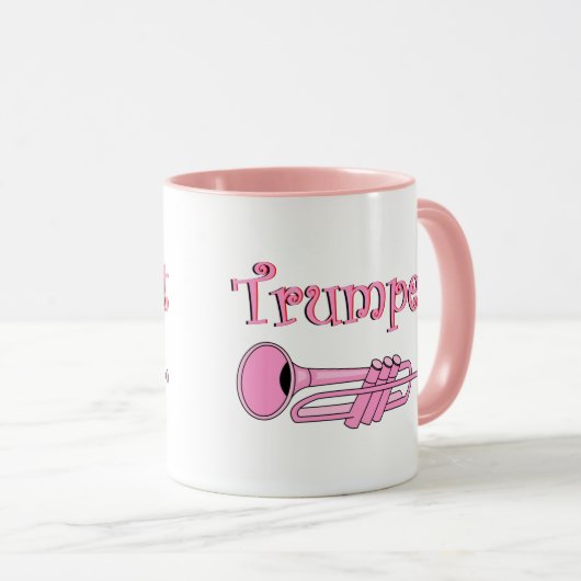 Roze Trompet Mok (Voorkant rechts)