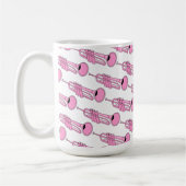 Roze Trompet Mok (Links)