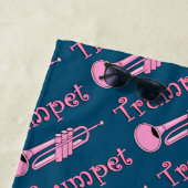 Roze Trompet Strandlaken (In situ)