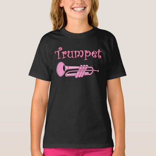 Roze Trompet T-shirt (Voorkant)
