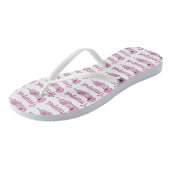 Roze Trompet Teenslippers (Schuin)