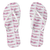 Roze Trompet Teenslippers (Voetbed)