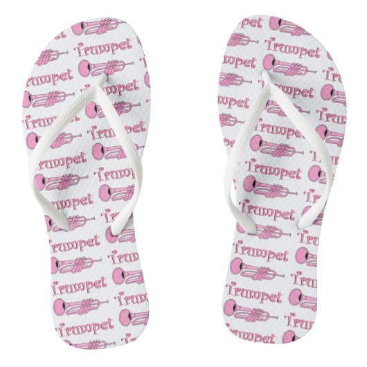 Roze Trompet Teenslippers (Voetbed)