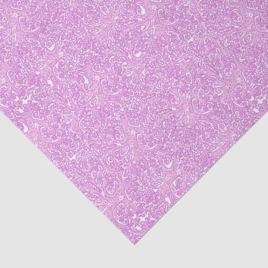 Roze Tropisch Abstract Koraal Tissuepapier (Detail)