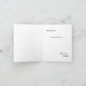 Roze Tropisch Boeket Huwelijksfeest Voorstel Kaart (Binnen)