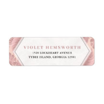 Roze tropisch geometrisch terugkeeradres