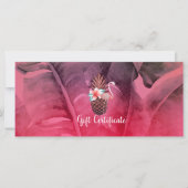 Roze Tropisch glitter Gift Certificate (Voorkant)